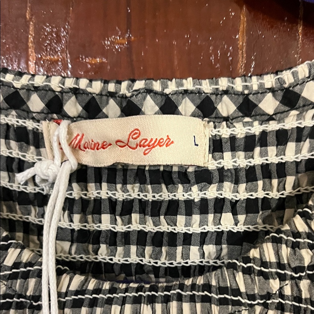 Marine Layer Black and White Gingham Maxi Dress - Picture 3 of 6